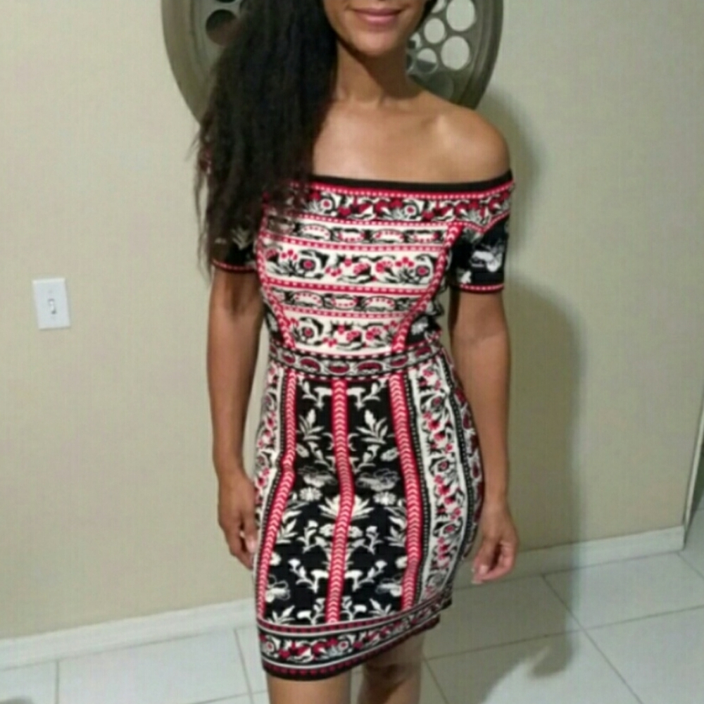Chelsea & Violet Off-Shoulder Sweater Dress